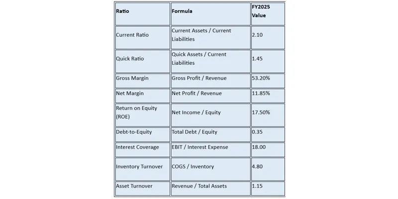 Key Financial Ratios